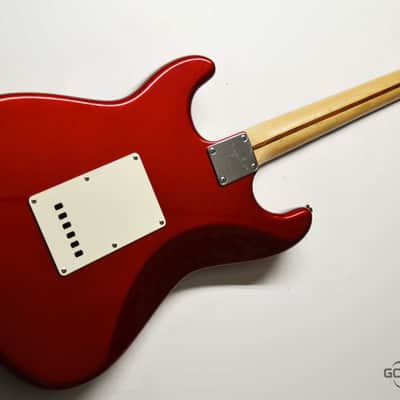 Squier by Fender  Standard Fat Stratocaster 2008 Candy Apple Red image 6