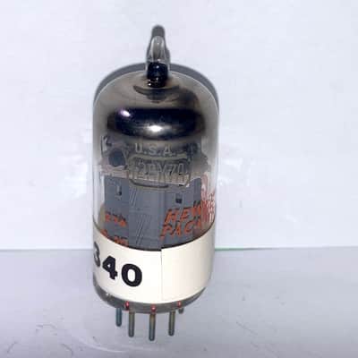 1971 RCA 12AX7 12AX7A ECC83 Gray Plate Tube, NOS/NIB, Balanced image 3