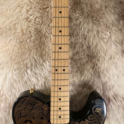 Fender James Burton US Signature Telecaster 1990 - 2006 - Black with Gold Paisley image 3