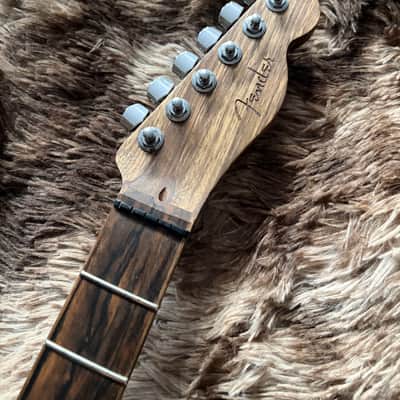 2019 Fender Limited Edition American Acoustasonic Telecaster Exotic Ziricote Series Neck image 5