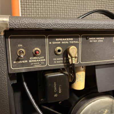 Traynor TS-75 Solid State Electric Guitar Combo Amplifier Early 80's - Black-Grey image 16