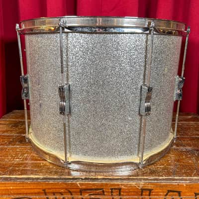 1970s Ludwig 12x17 Tenor Drum Silver Sparkle image 5