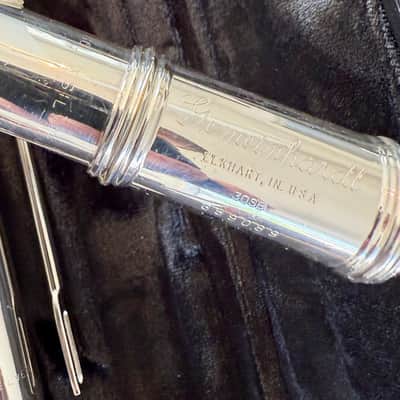 Gemeinhardt 3OSB Solid Silver Semi-Professional Flute - Custom J Head, Open Hole, Offset G, B Foot - Just Serviced! Excellent! image 9