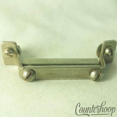 Gretsch Nickel Snare Drum Butt Plate 1 15/16" Vintage USA Round Badge RB 30s/40s image 1