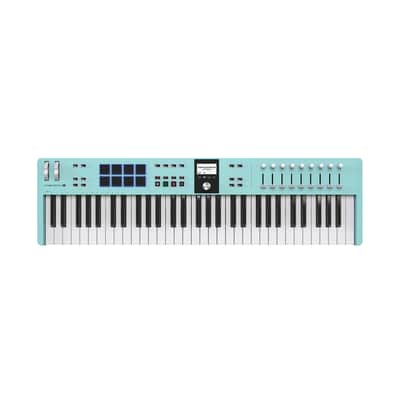 Arturia KeyLab Essential 61-Note mk3 Universal MIDI Controller with Software Included and DAW Integration (Aquamarine)