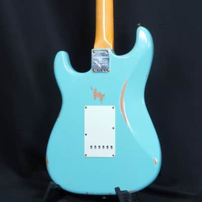 FENDER CUSTOM SHOP Limited Edition 1960 Stratocaster Relic -2022- Faded Daphne Blue [CZ561617] (05/11) image 10