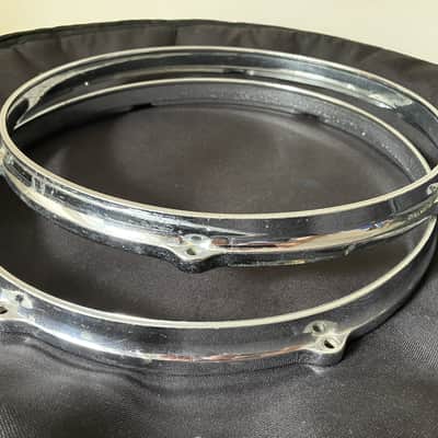 Gretsch Die Cast Hoop Rims for 13" tom with 6 lugs PAIR image 2