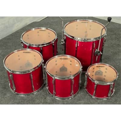 Used Vintage Pearl BLX 6pc Drum Set Sequoia Red - Very Good image 18