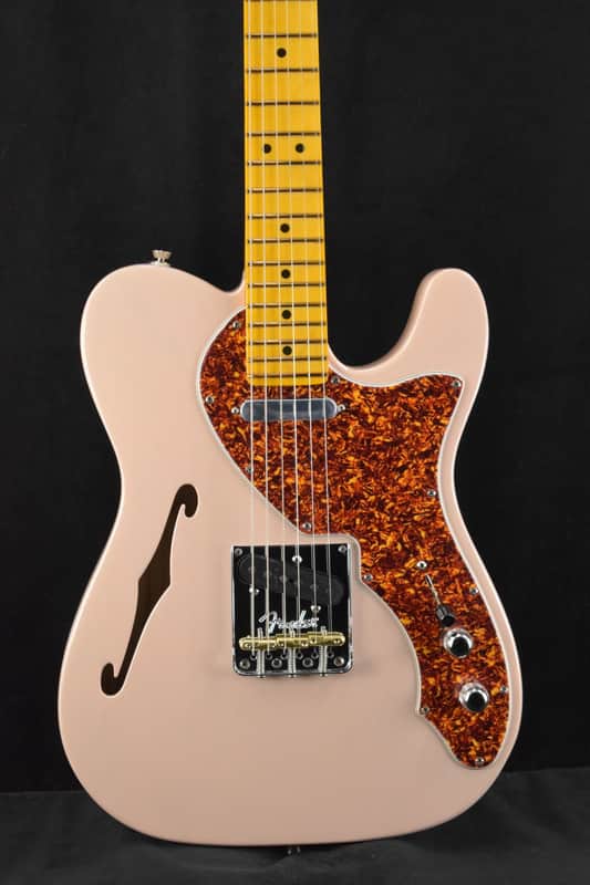 Fender American Professional II Telecaster Thinline Transparent Shell Pink Maple Fingerboard image 1
