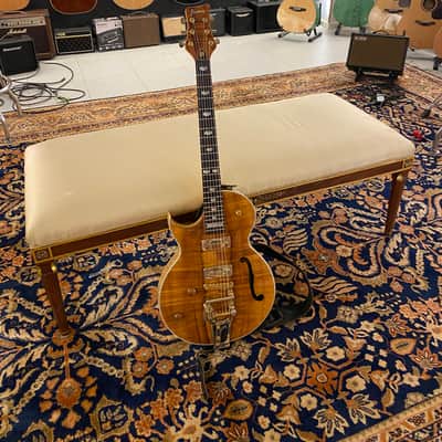 Framus AK74 Custom Shop Lefty  2007  Flame Koa Solid Top image 1