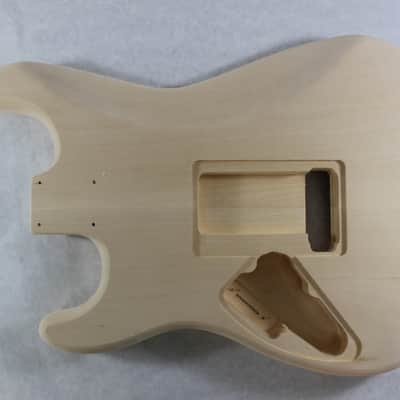 Unfinished Basswood HSH guitar body - fits Fender Strat Stratocaster neck Floyd Rose J943 image 4