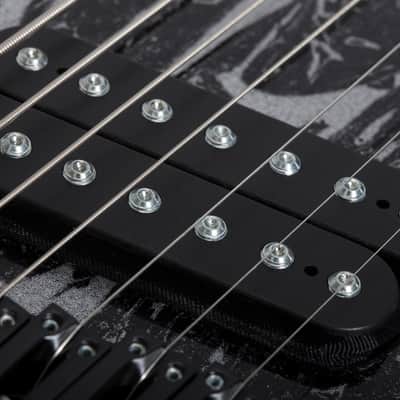 Schecter 1462 C-7 Multiscale Silver Mountain 7-String Electric Guitar image 9