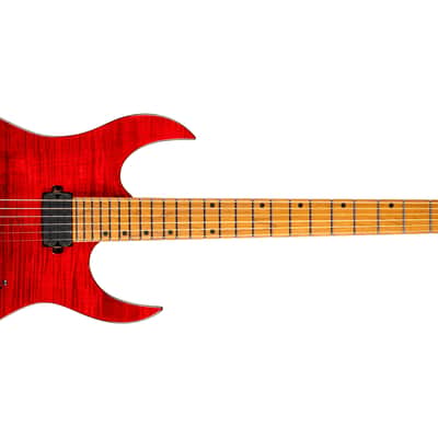 Spira S-450 TRD Double Cutaway Roasted Poplar Flamed Maple Top Canadian Roasted Maple Neck 6-String Electric Guitar image 3