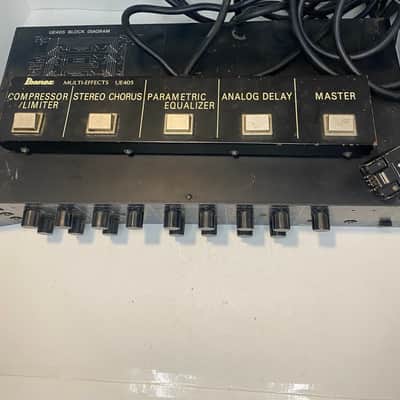 v1 One ear bent a little, with foot switch Ibanez UE-405 Multi-Effect 1980s - Black image 6