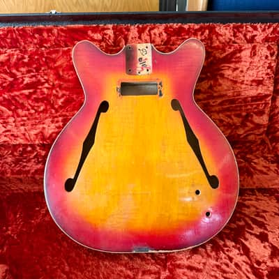 Fender Coronado I guitar body 1966 - Sunburst original vintage USA