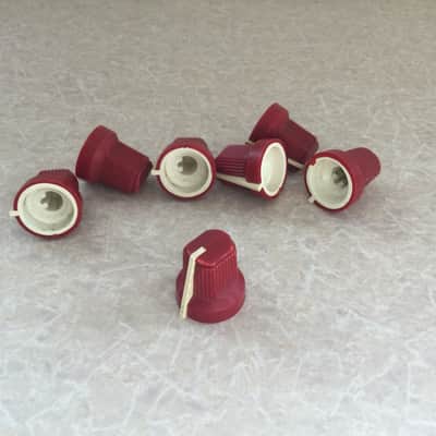Fender Vintage Amp Knobs 1980’s - Red Rivera Era - The Twin - Champ 12 - Studio 85 - M80 - Pro 185 image 1