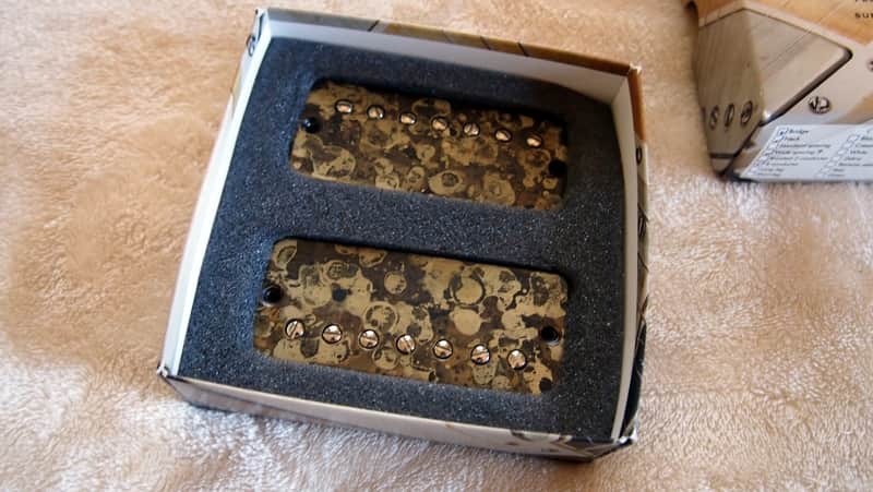 Bare Knuckle Holy Diver Camo BKP Calibrated Covered Set Bridge & Neck Soapbar Active Sized 7 String image 1