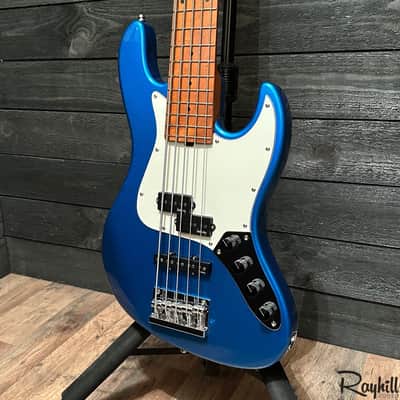 Sadowsky 2023 SMX MetroExpress Hybrid PJ 5-String Blue Electric Bass Guitar image 3