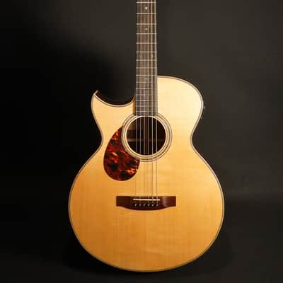 Striebel Guitars Left-Handed Baritone Guitar – Jumbo 2014 - Natural image 1