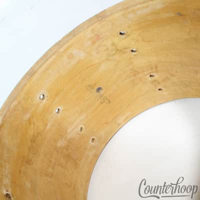 Slingerland 9x13" Tom Drum Shell 5Ply Natural African Mahogany/Maple Vintage 70s image 9
