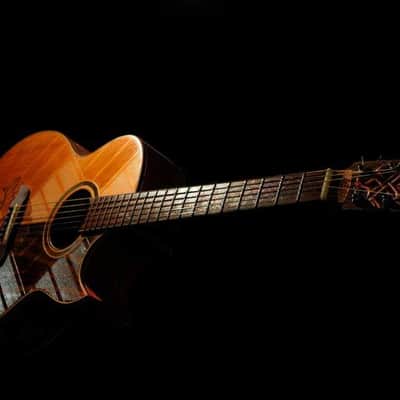 Blueberry Handmade Acoustic Guitar Grand Concert image 8