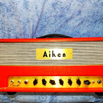 Aiken Intruder Amp Head, 30 watts, 2xEL34, Red Tolex image 1