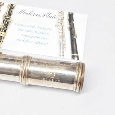 Vintage Gemeinhardt M3S (3OSB) Solid Silver Open Hole Flute Offset G w/ B Foot image 7