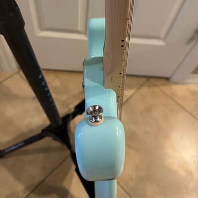 Partscaster Thinline S-Style (Semi-hollow Fender Strat) - Daphne Blue image 12