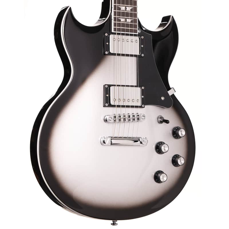 Woodrite Warlord Standard Guitar Silverburst image 1