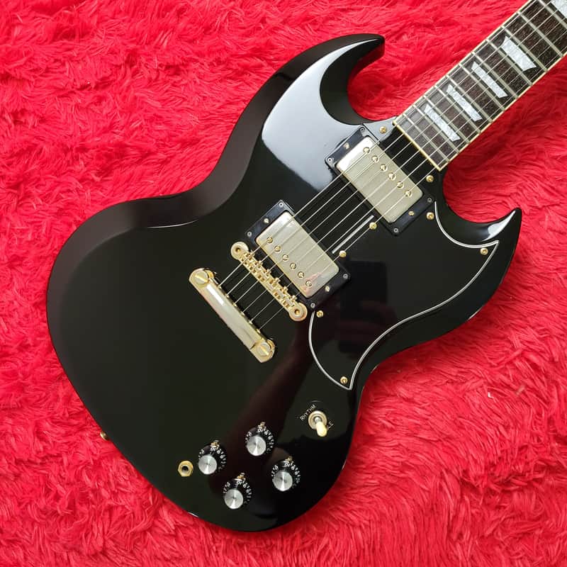 1989 Grandy (Tokai) GSG-60G SG Standard - Black with Gold Hardware - All Original - Made by Tokai in Japan MIJ image 1