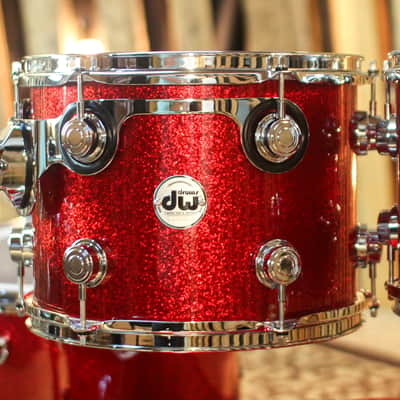 Immagine DW Collector's Maple Mahogany Red Sparkle Drum Set - 22,10,12,16 - SO#1447494 - 5
