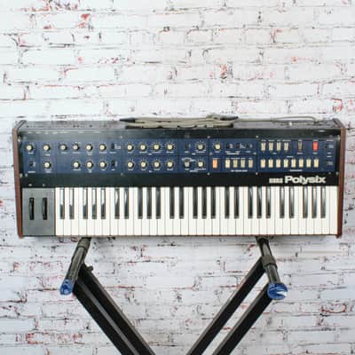 Korg - 1980's Polysix w/Tubbutec MIDI - 61 Key 6 Voice Analog Polyphonic Synthesizer - w/Bag - x4280 - USED