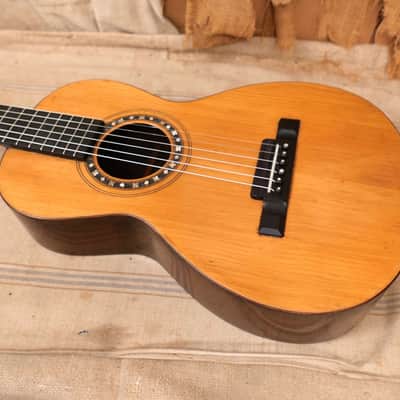 Unbranded Parlor Guitar 1890's Natural image 17