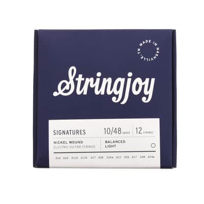 Stringjoy Signatures 12-String Balanced Light Gauge 10-48 Nickel Wound Electric Guitar Strings image 1