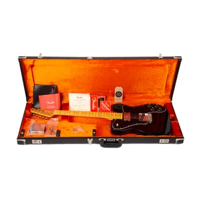 2022 Fender American Vintage II 77 Telecaster Custom Electric Guitar, Maple FB, Black, VS22XXXX image 10