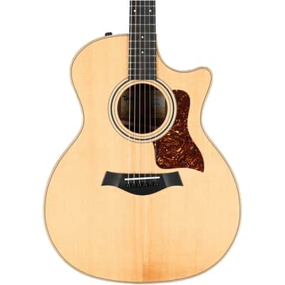 Taylor 314ce Studio Acoustic-Electric Guitar (with Gig Bag), Natural image 1