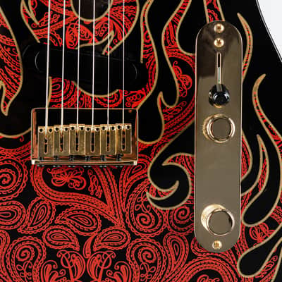 Fender AS James Burton Tele MN Red Paisley Flames - Electric Guitar image 10