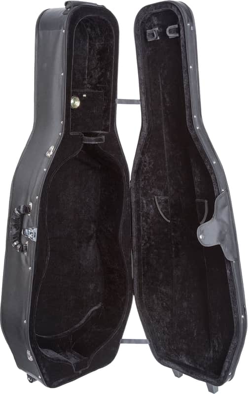 Core Deluxe Hardshell Cello Case With Wheels (1/2 Size) image 1