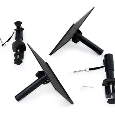 Gator GFW-SPKSTMNDSKCMP Clamp-On Studio Monitor Stands (Pair) 2020s - Black image 2