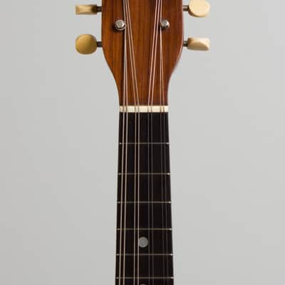 Vega  Style 201 Flat Back, Bent Top Mandolin (1916), ser. #34381, black tolex hard shell case. image 5