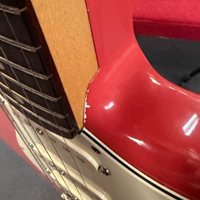 STRAT-BUILD ShowMeNitro Faded Fiesta Red Alder, Allparts SRO-62, Fender Hardware & SCN Pickups 2024 - Faded Fiesta Red Nitro image 9