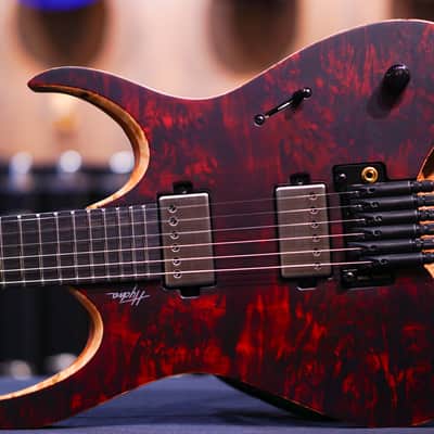 Mayones Hydra Elite PRO 6 Trans Dirty Red Satine image 1