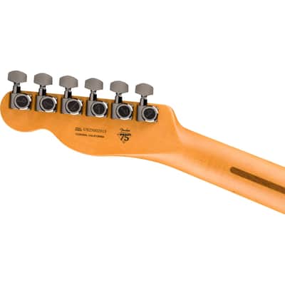 Fender 75th Anniversary American Ultra II Telecaster Guitar w/ Deluxe Molded Case - Liquid Gold image 7