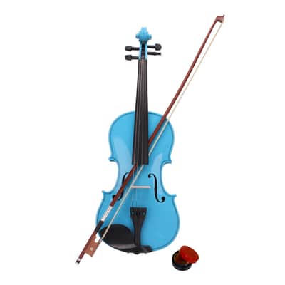 Ozics 4/4 Acoustic Violin Case Bow Rosin Sky Blue image 3