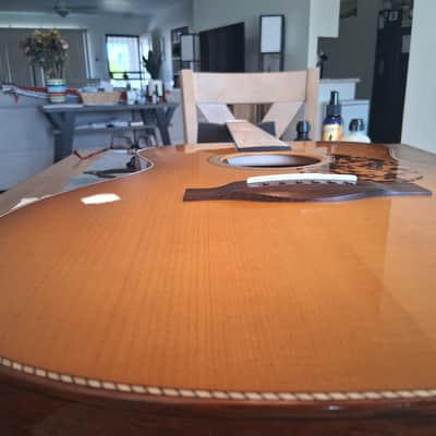 Santa Cruz custom shop Brazilian appointments. war bracing hide glue Adirondack bracing OM Orchestra Model image 5