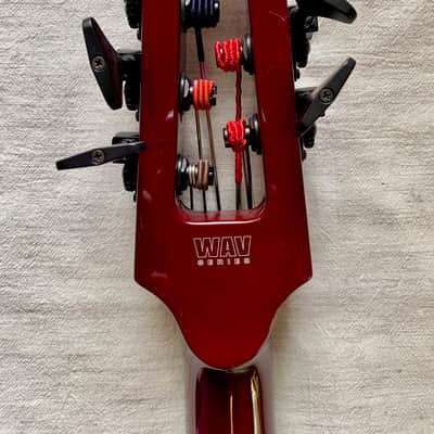 NS Design WAVc 5 String Full Size Electric Upright Bass 2025 - Transparent Red image 18