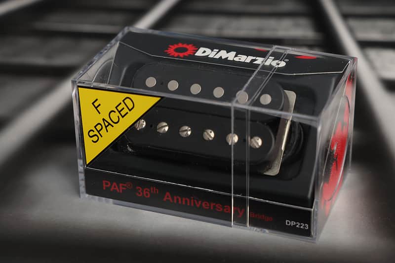 DiMarzio DP223FBK PAF 36th Anniversary F-Spaced Bridge Humbucker - Black image 1