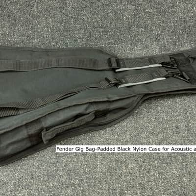 Fender Gig Bag Padded Black Nylon Case for Acoustic and Electric Guitars #549 image 3