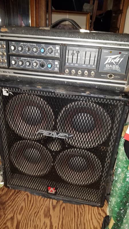 Peavey 410 TVX 300-4x10 Bass Cabinet w/ 400BH head image 1