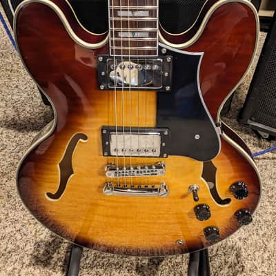 Firefly FF338PRO - ES-335 Style Semi-Hollow - Stainless Steel Frets Locking Tuners Cool Inlays Figured Top image 11
